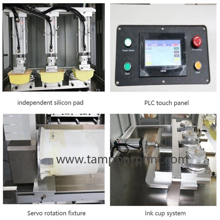 3 Color Rotary Tampo Pad Printing Machine