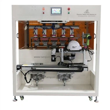 Roterande Multi Color Helmet Pad Printer Machine