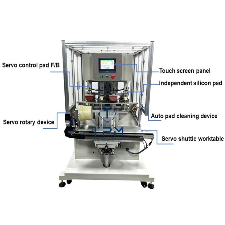 Measuring Cup Four Color Pad Printing Machine