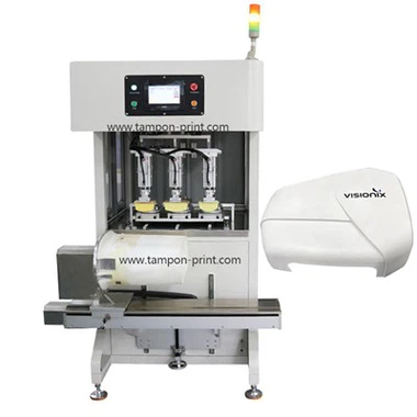 3 Färg Rotary Tampo Pad Printing Machine